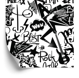 Tapeta Graffiti Z Gitarami