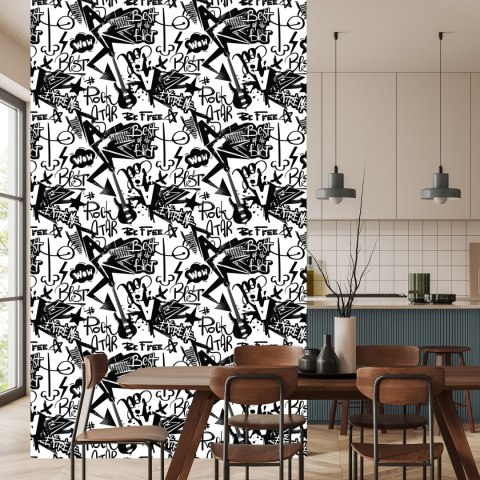Tapeta Graffiti Z Gitarami Tapeta Graffiti Z Gitarami