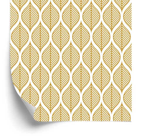 Tapeta Retro - Piękne Geometryczne Liście Tapeta Retro - Piękne Geometryczne Liście
