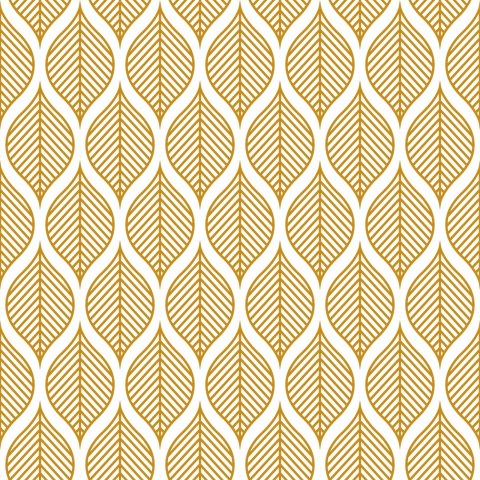 Tapeta Retro - Piękne Geometryczne Liście Tapeta Retro - Piękne Geometryczne Liście