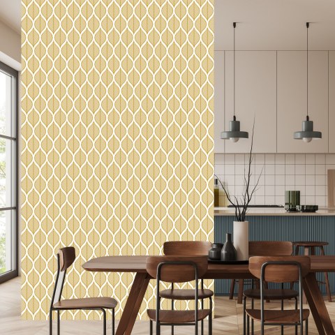 Tapeta Retro - Piękne Geometryczne Liście Tapeta Retro - Piękne Geometryczne Liście