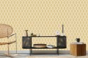 Tapeta Retro - Piękne Geometryczne Liście Tapeta Retro - Piękne Geometryczne Liście