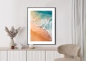 Plakat Wieloczęściowy Tropikalna Plaża I Turkusowe Fale Rama Aluminiowa Kolor Czarny