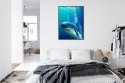 Plakat Wieloczęściowy Wieloryb W Głębi Oceanu Rama Aluminiowa Kolor Czarny