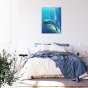 Plakat Wieloczęściowy Wieloryb W Głębi Oceanu Rama Aluminiowa Kolor Czarny