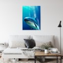 Plakat Wieloczęściowy Wieloryb W Głębi Oceanu Rama Aluminiowa Kolor Czarny