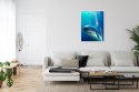 Plakat Wieloczęściowy Wieloryb W Głębi Oceanu Rama Aluminiowa Kolor Czarny