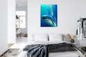 Plakat Wieloczęściowy Wieloryb W Głębi Oceanu Rama Aluminiowa Kolor Czarny