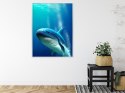 Plakat Wieloczęściowy Wieloryb W Głębi Oceanu Rama Aluminiowa Kolor Czarny
