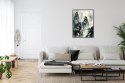 Plakat Wieloczęściowy W Stylu Japońskim Mglisty Poranek W Górach Rama Aluminiowa Kolor Czarny