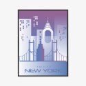 Plakat Wieloczęściowy Trip To New York Rama Aluminiowa Kolor Czarny