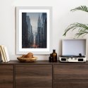 Plakat Wieloczęściowy Widok Na Ulicę 42 Na Manhattanie Rama Drewniana Z Passe-Partout Kolor Biały