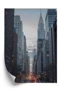 Plakat Wieloczęściowy Widok Na Ulicę 42 Na Manhattanie Rama Drewniana Z Passe-Partout Kolor Biały
