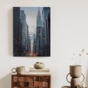 Plakat Wieloczęściowy Widok Na Ulicę 42 Na Manhattanie Rama Drewniana Z Passe-Partout Kolor Biały