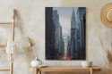 Plakat Wieloczęściowy Widok Na Ulicę 42 Na Manhattanie Rama Drewniana Z Passe-Partout Kolor Biały