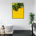 Plakat Wieloczęściowy Wielkie Liście Monstery Rama Aluminiowa Kolor Czarny Plakat Wieloczęściowy Wielkie Liście Monstery Rama Aluminiowa Kolor Czarny