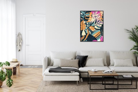 Plakat Wieloczęściowy Wielokolorowe Rama Aluminiowa Kolor Czarny Plakat Wieloczęściowy Wielokolorowe Rama Aluminiowa Kolor Czarny