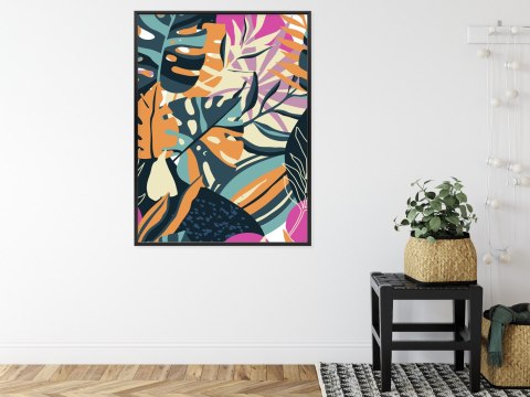 Plakat Wieloczęściowy Wielokolorowe Rama Aluminiowa Kolor Czarny Plakat Wieloczęściowy Wielokolorowe Rama Aluminiowa Kolor Czarny