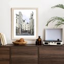 Plakat Wieloczęściowy Uliczka Przy Montmartre W Paryżu Rama Drewniana Z Passe-Partout Kolor Naturalny
