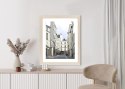 Plakat Wieloczęściowy Uliczka Przy Montmartre W Paryżu Rama Drewniana Z Passe-Partout Kolor Naturalny
