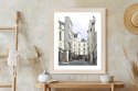 Plakat Wieloczęściowy Uliczka Przy Montmartre W Paryżu Rama Drewniana Z Passe-Partout Kolor Naturalny