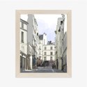Plakat Wieloczęściowy Uliczka Przy Montmartre W Paryżu Rama Drewniana Z Passe-Partout Kolor Naturalny