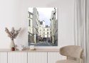 Plakat Wieloczęściowy Uliczka Przy Montmartre W Paryżu Rama Drewniana Z Passe-Partout Kolor Naturalny