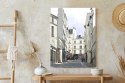 Plakat Wieloczęściowy Uliczka Przy Montmartre W Paryżu Rama Drewniana Z Passe-Partout Kolor Naturalny