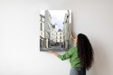 Plakat Wieloczęściowy Uliczka Przy Montmartre W Paryżu Rama Drewniana Z Passe-Partout Kolor Naturalny