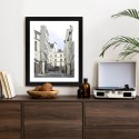 Plakat Wieloczęściowy Uliczka Przy Montmartre W Paryżu Rama Drewniana Z Passe-Partout Kolor Naturalny
