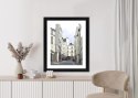 Plakat Wieloczęściowy Uliczka Przy Montmartre W Paryżu Rama Drewniana Z Passe-Partout Kolor Naturalny