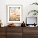 Plakat Wieloczęściowy Widok Z Tarasu Na Malowniczy Paryż Rama Drewno Kolor Naturalny