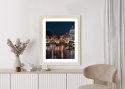 Plakat Wieloczęściowy Tiber Most I Kopuła Watykanu Rama Drewniana Z Passe-Partout Kolor Naturalny