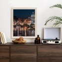 Plakat Wieloczęściowy Tiber Most I Kopuła Watykanu Rama Drewniana Z Passe-Partout Kolor Naturalny