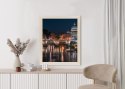 Plakat Wieloczęściowy Tiber Most I Kopuła Watykanu Rama Drewniana Z Passe-Partout Kolor Naturalny