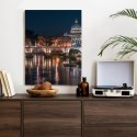 Plakat Wieloczęściowy Tiber Most I Kopuła Watykanu Rama Drewniana Z Passe-Partout Kolor Naturalny