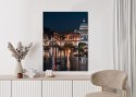 Plakat Wieloczęściowy Tiber Most I Kopuła Watykanu Rama Drewniana Z Passe-Partout Kolor Naturalny