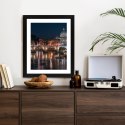 Plakat Wieloczęściowy Tiber Most I Kopuła Watykanu Rama Drewniana Z Passe-Partout Kolor Naturalny