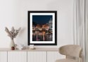 Plakat Wieloczęściowy Tiber Most I Kopuła Watykanu Rama Drewniana Z Passe-Partout Kolor Naturalny