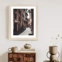 Plakat Wieloczęściowy Uliczna Architektura Rzymu Rama Drewniana Z Passe-Partout Kolor Naturalny