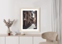 Plakat Wieloczęściowy Uliczna Architektura Rzymu Rama Drewniana Z Passe-Partout Kolor Naturalny