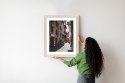 Plakat Wieloczęściowy Uliczna Architektura Rzymu Rama Drewniana Z Passe-Partout Kolor Naturalny