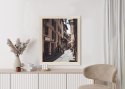 Plakat Wieloczęściowy Uliczna Architektura Rzymu Rama Drewniana Z Passe-Partout Kolor Naturalny