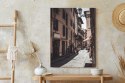Plakat Wieloczęściowy Uliczna Architektura Rzymu Rama Drewniana Z Passe-Partout Kolor Naturalny