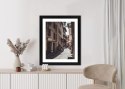 Plakat Wieloczęściowy Uliczna Architektura Rzymu Rama Drewniana Z Passe-Partout Kolor Naturalny