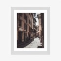 Plakat Wieloczęściowy Uliczna Architektura Rzymu Rama Drewniana Z Passe-Partout Kolor Naturalny