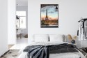 Plakat Wieloczęściowy Widok Na Wieżę Eiffla Z Mostu Bir Hakeim Rama Aluminiowa Kolor Czarny