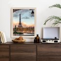 Plakat Wieloczęściowy Widok Na Wieżę Eiffla Z Mostu Bir Hakeim Rama Aluminiowa Kolor Czarny