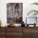Plakat Wieloczęściowy Fontanna W Rione Trevi Rzym Rama Drewniana Z Passe-Partout Kolor Naturalny