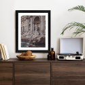 Plakat Wieloczęściowy Fontanna W Rione Trevi Rzym Rama Drewniana Z Passe-Partout Kolor Naturalny